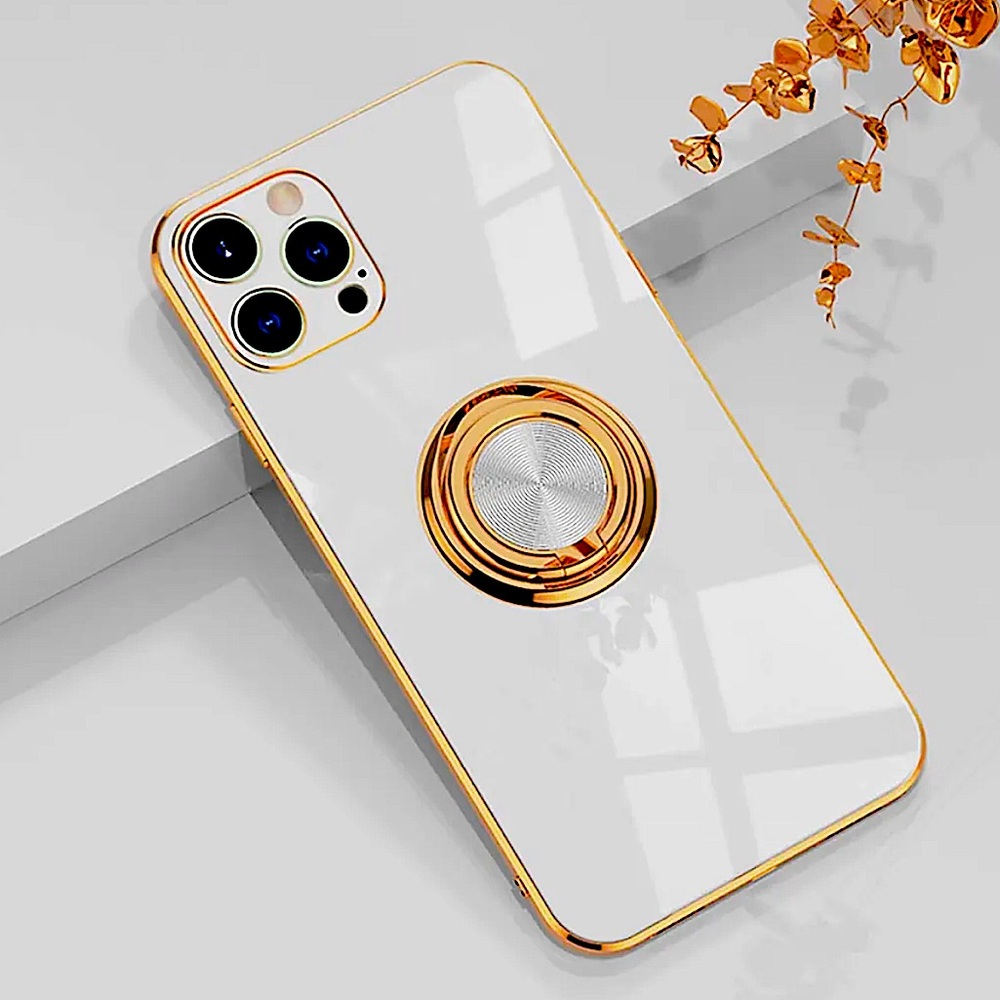 CASE ZIYE Compatible iPhone 12 Luxury Gold & White Phone Case Cover 6.1 Inch
New